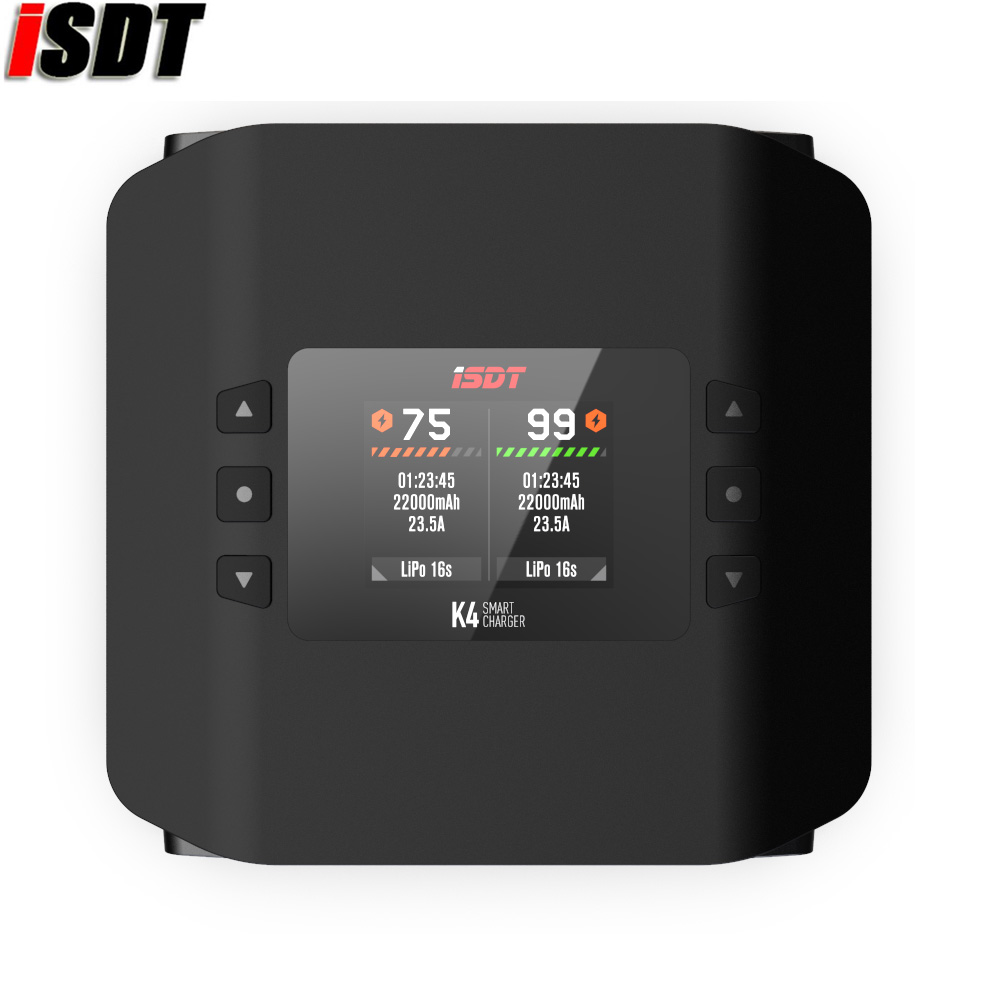 Isdt K4 Dual Lipo Charger - Carregador de Bateria Inteligente ISDT K4