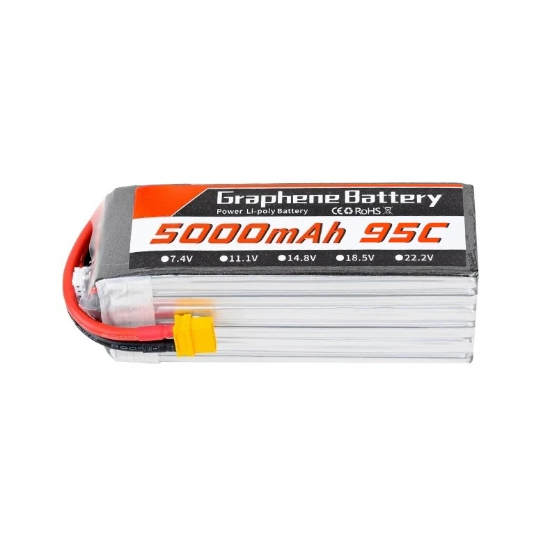 Bateria LiPo de Grafeno 6S 22. - 6S Lipo Battery 22.2V 5000Mah avaliação e preço