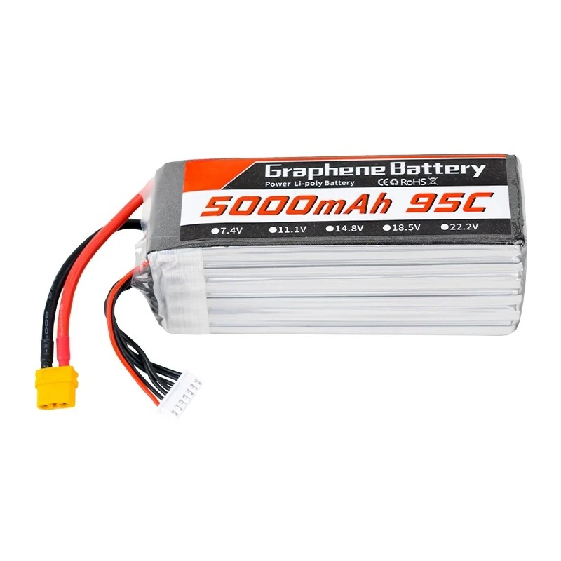 Bateria LiPo de Grafeno 6S 22. - 6S Lipo Battery 22.2V 5000Mah avaliação e preço